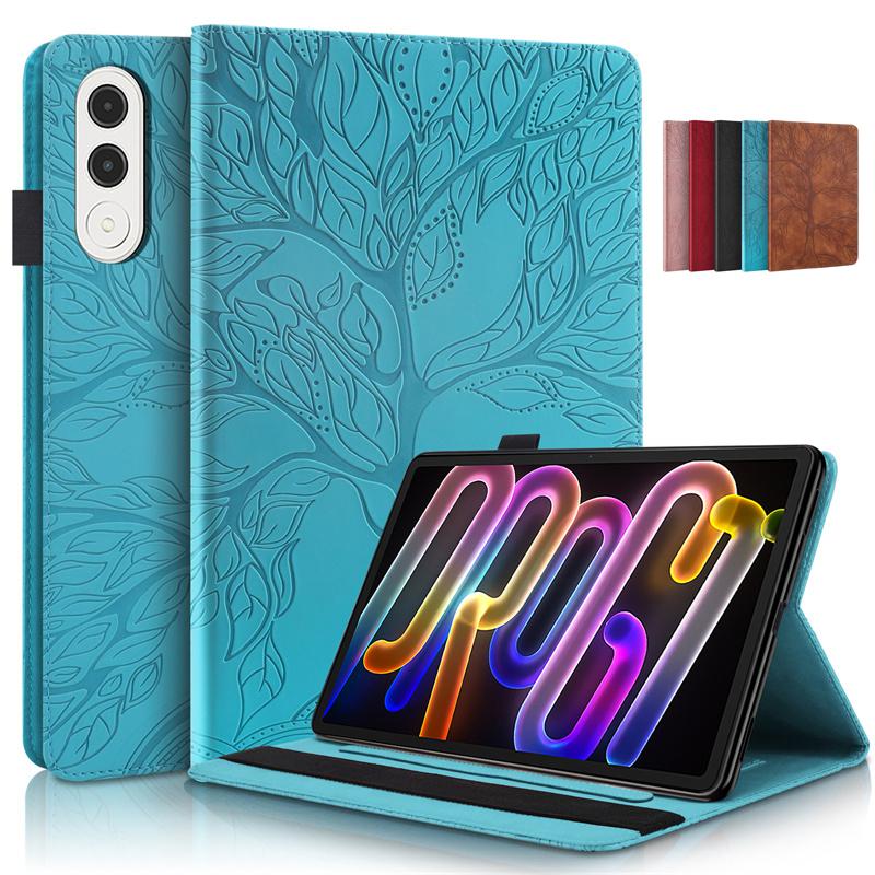 Tablet Case For Lenovo Xiaoxin Pad Pro GT Tb710fu Case Emboss Tree Flip Wallet Stand Case For Xiaoxin Pad Pro GT 11.1 Inch Cover