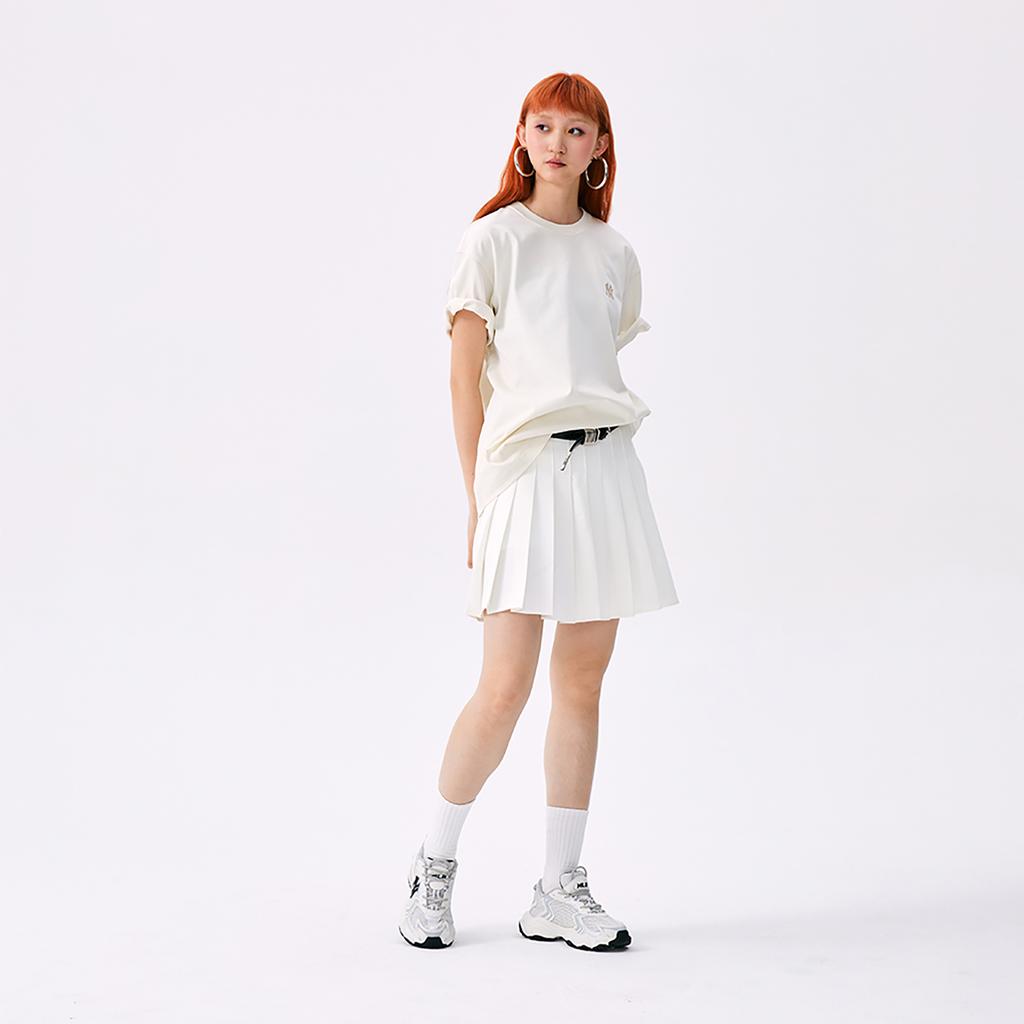 New MLB New York Yankees Basic Collection SS25 T Shirt Unisex Ivory 3ATSB0253-50CRS