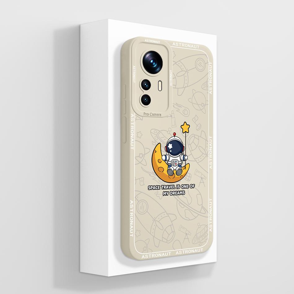 For Xiamoi 12T Pro Phone Case Elegant-Butterfly Soft Liquid Silicone Camera Protection Back Cover For Mi 12T 12 T 12TPro Funda