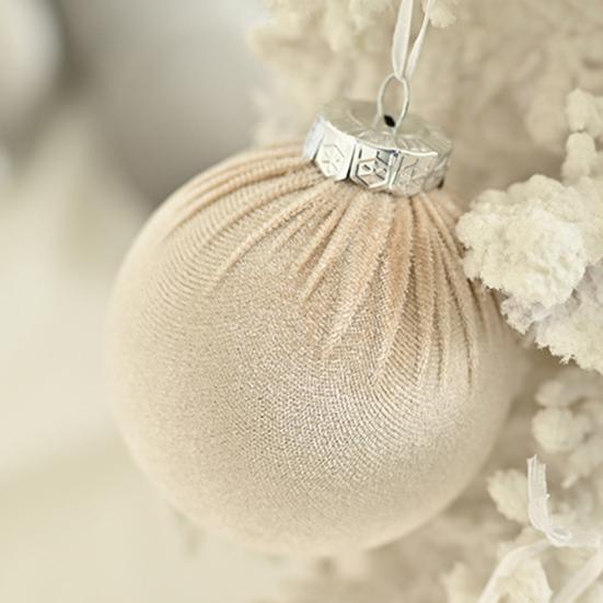15 Pcs Christmas Ball Ornaments Lightweight Shatterproof Velvet Balls Reusable Festive Hanging Decorations for Home Xmas Tree