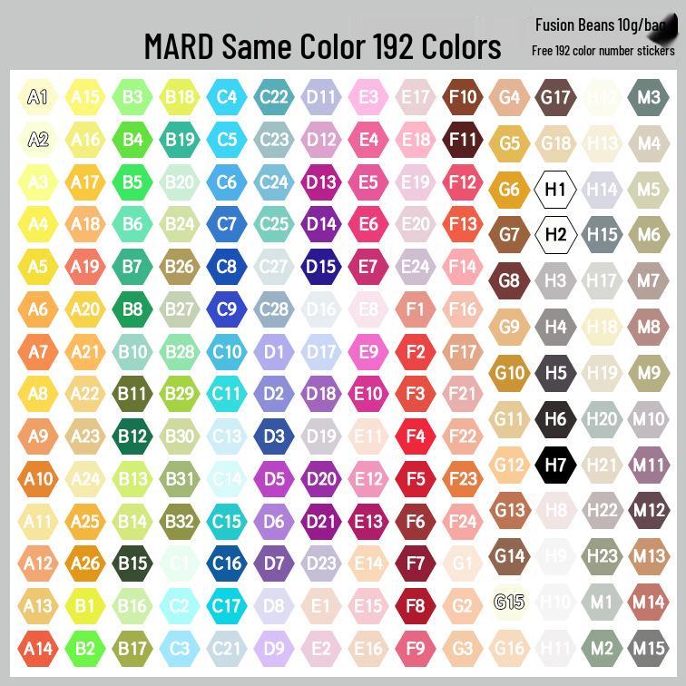 Pinbeads Fusion Beans Refill Pack: All-Color Series, 1000 Beads (2.6mm) for DIY Puzzle Crafting