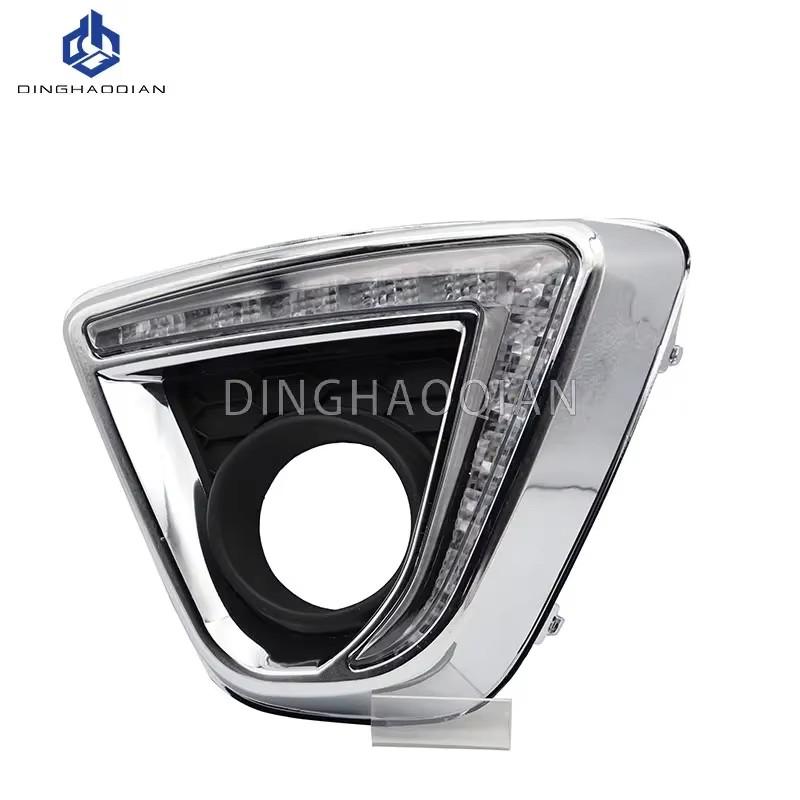 1 Pair 12V Led Car Drl Daytime Running Lights with Fog Lamp Hole for Mazda Cx-5 Cx5 Cx 5 2012 2013 2014 2015 2016 Fog Lights