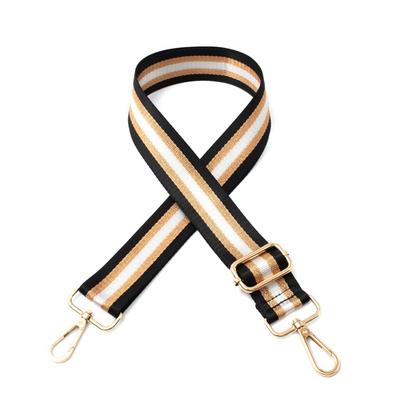 VITAFELICE Women's Striped Shoulder Belt (NSZ-30180Z) (Glitter Black)