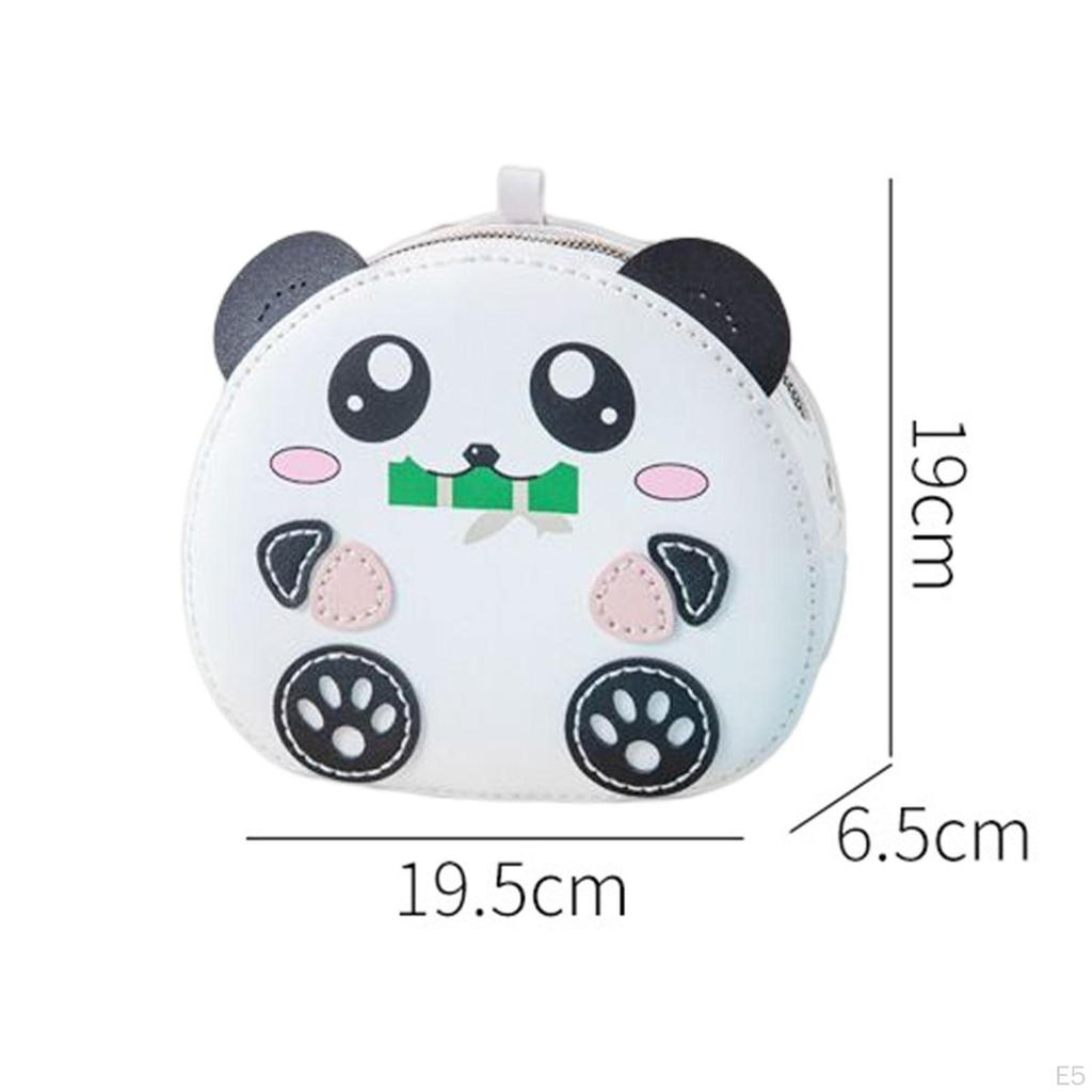 DIY Leather Bag Making for Beginner Pre Punched Panda Shaped Woven Shoulder Sewing Material