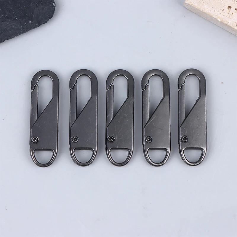 5/10/20Pcs Replacement Zipper Pulls Cord Extender/Zip Metal Pull For Backpacks Jackets Luggage Purses Handbags