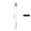 304 Stainless Steel Double-Headed Spiral Bar Spoon with Long Handle