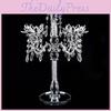 Artificial Crystal Sparkling Candle Holder Lotus Design For Daily Decor Home