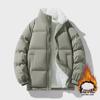 Dicke, mit Baumwolle gefütterte Winterjacke für Herren, warme, lockere Passform für junge Männer