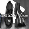 Inner height-increasing leather shoes men's 8cm new first-layer cowhide Brock business dress Derby shoes lace-up foreign trade men's shoes