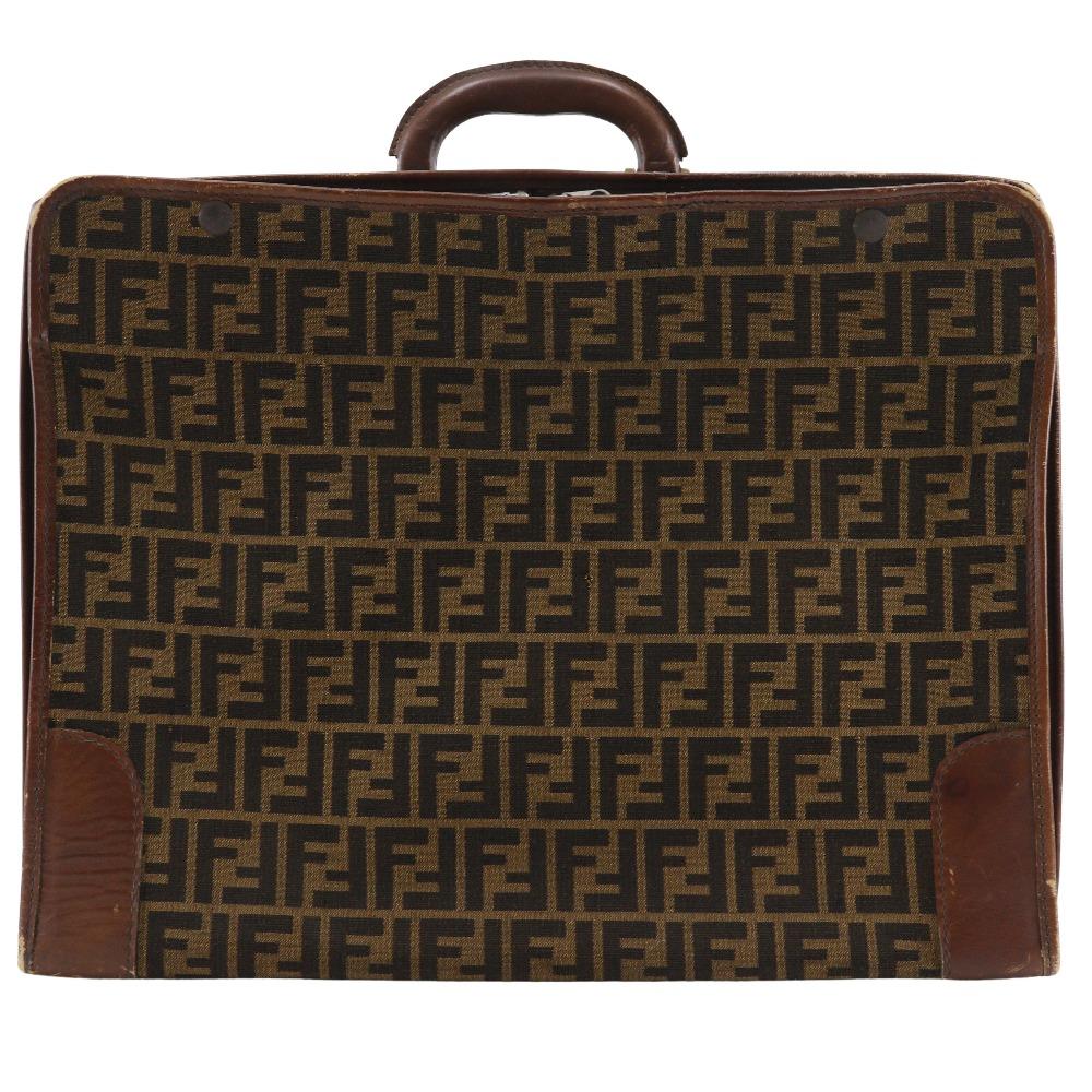 

FENDI Zucca trunk Brown canvas/leather unisex Used