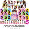 K-Katseyes Theme Birthday Party Decorations Background Kpop Girl Party Favor Fans Balloon Set Cake Topper Backdrop Gift Supplies