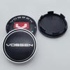 4 Stück 65MM Clips 59MM Vossen Logo Emblem Auto Radnabendeckel Räder Nabenkappe Felge Radkappen Staubschutz Ersatz Auto Zubehör