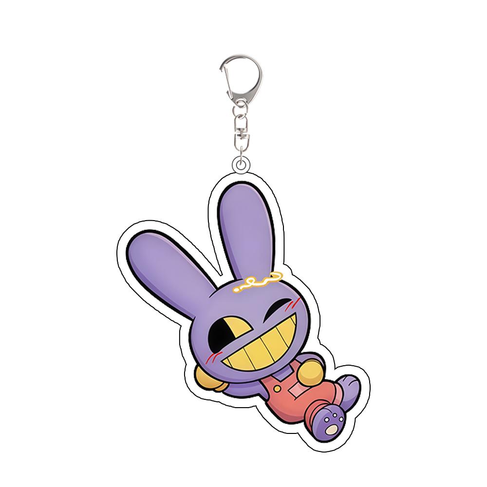 

For TADC Jax Pomni Ragatha Gangle Zooble Kinger Caine Anime Peripheral Acrylic KeyChain Custom Cartoons Backpack Pendant Gift