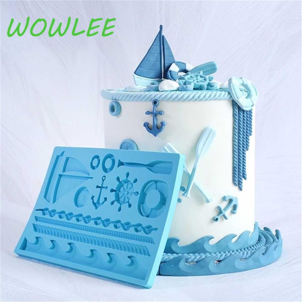 1 Stück Boot Schiffsanker Form Fondantform Silikon Paddel Welle Kuchenform DIY Kuchen Gum Paste Cupcake Schokolade Dekorierwerkzeug
