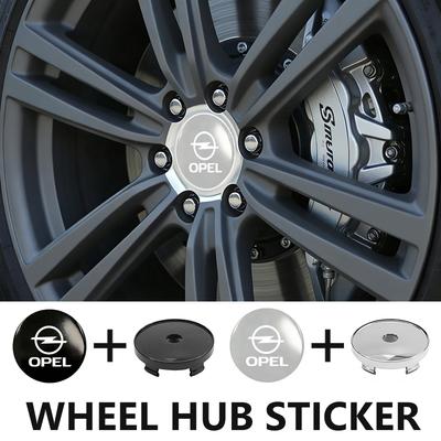 For Car Styling Logo Auto Wheel Hub Center Caps Sticker Rim Cover ADAM ASTRA J K CORSA E INSIGNIA MOKKA VIVA Meriva