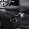For Mazda 3 M3 Axela - 2024 2025 Carbon Fiber Center Console Dashboard Air Condition Vent Outlet Cover Trim Accessories