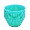 10Pcs Round Silicone Cake Muffin Cupcake Mold Maker Reusable Pastry Baking Tool