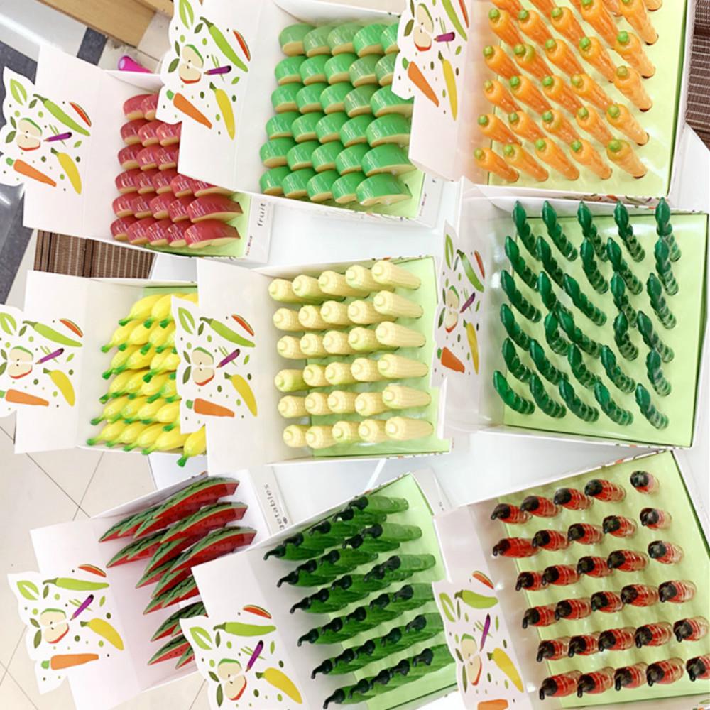 Vegetable And Fruit Shape Ballpoint Pen Creative Cartoon Stationery Pen With Magnet Ballpoint