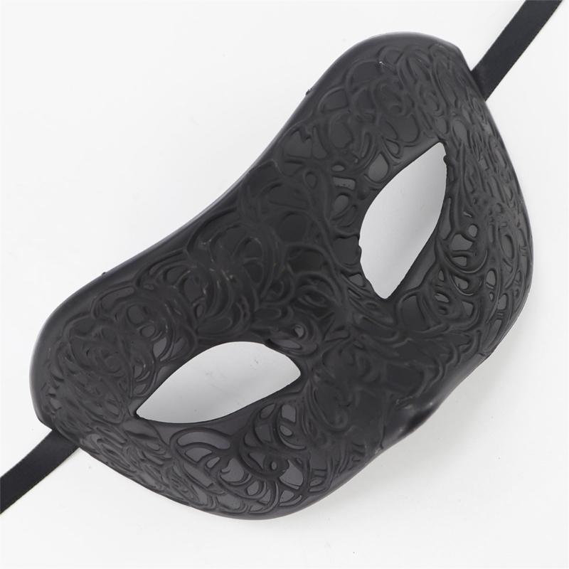 Masque de Mascarade Rétro Masque de Mardi Gras Masque de Fête Vénitien Masque Demi-Visage pour Bal d'Halloween Cosplay Accessoires de Spectacle