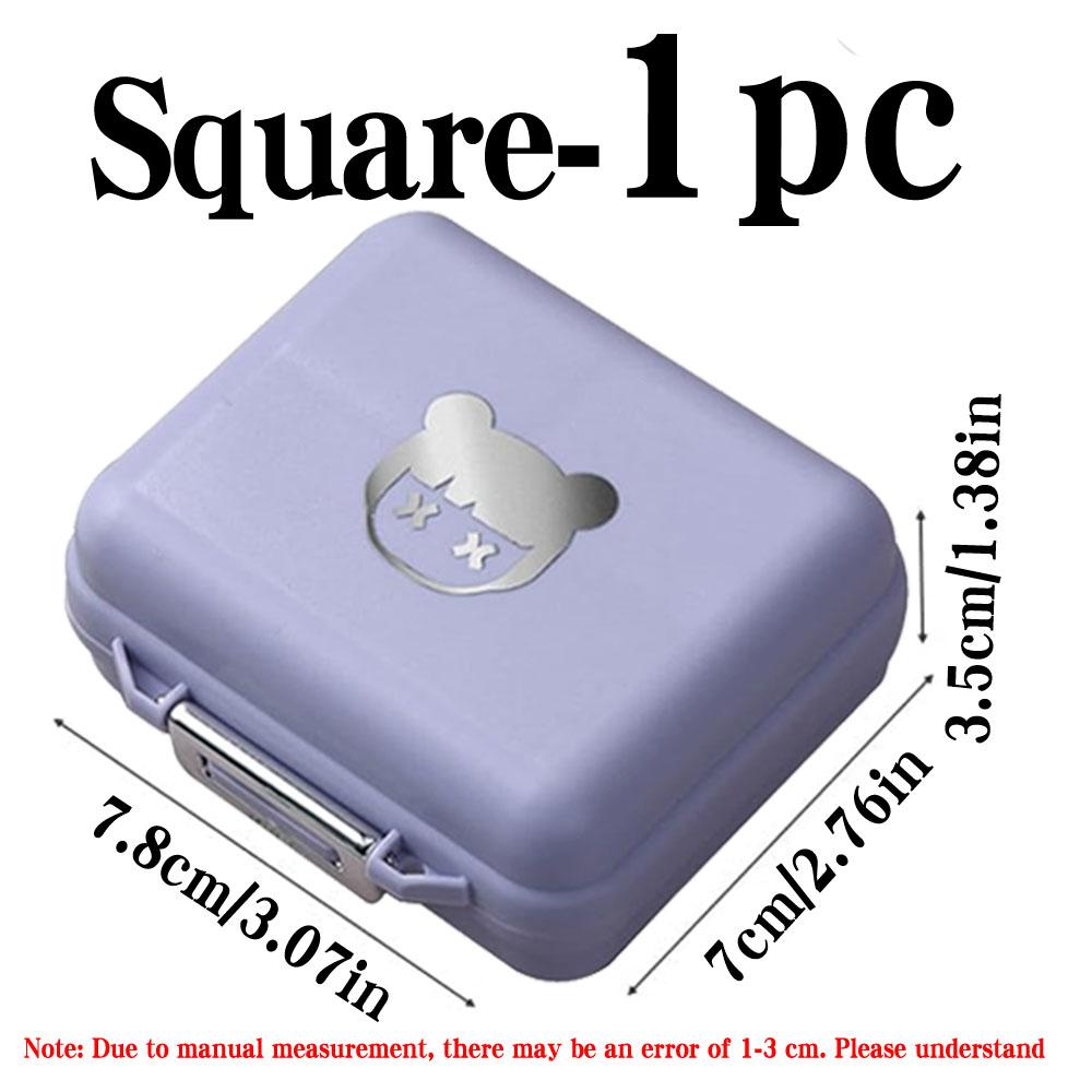 Portable Pill Box, Jewelry Sealed Storage Box, Weekly Pill Box, Pocket Pill Box Pill Dispenser Tablet Box, Suitable For Travel