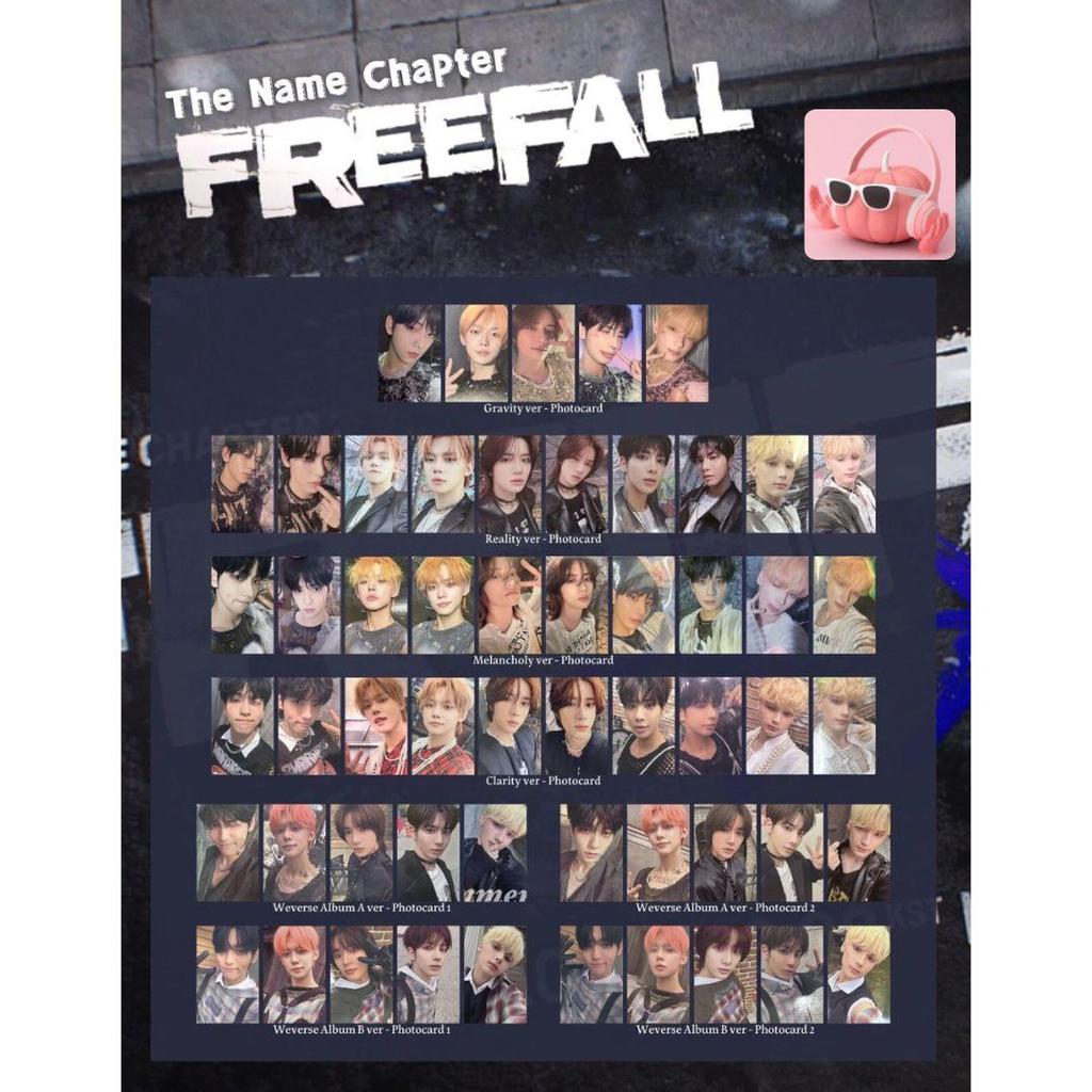 TXT LE NOM CHAPITRE : CARTE PHOTO OFFICIELLE FREEFALL weverse
