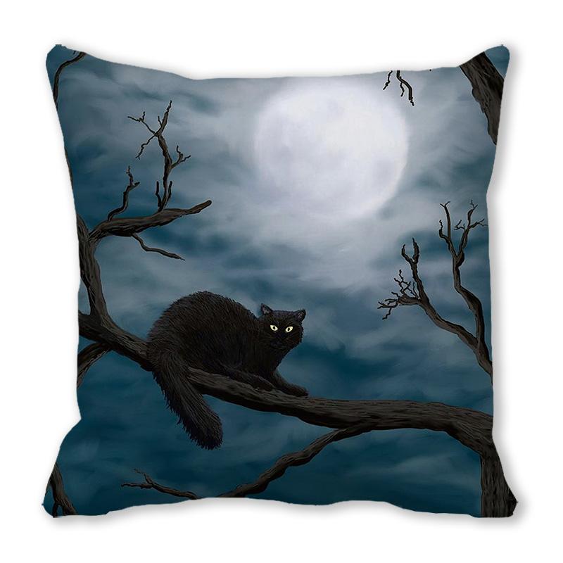 Home Decor Happy Halloween Cushion Cover Pumpkin Print Decorative Pillowcase Demon Cushion Cover 45x45cm Funda De Almohada