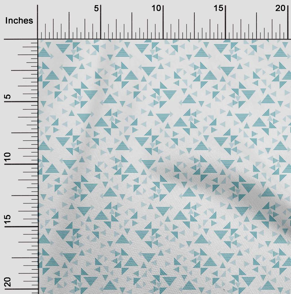 oneOone Cotton Flex Fabric Triangle Geometric Print Fabric By Yard 40 Inch