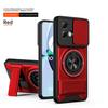 Armor Case For Motorola Edge 50 Fusion Case Shockproof Slide Lens Protector Phone Cover For Moto Edge 50 Fusion Case With Ring