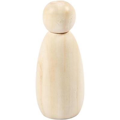 Figurine with a Beautiful Smooth Finish with Wooden Body and Head. Ref 55973
