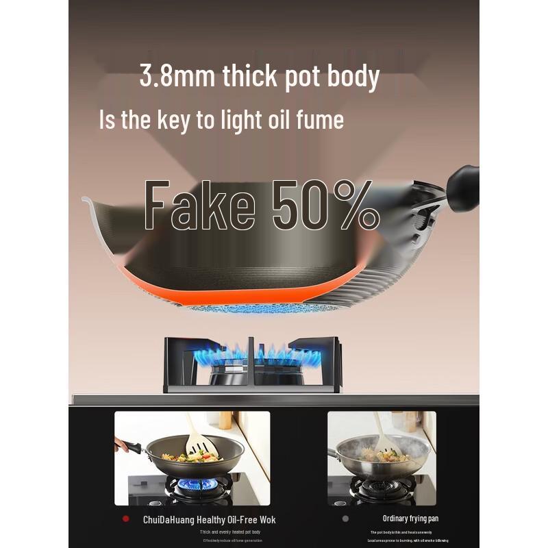 COOKER KING 34 см Антипригарный вок с дополнительной ручкой