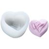 Top Quality Love Hand in Hand Candle Mold Gypsum Grinding Tool Heart Shaped Chocolate Wedding Cake Candle Silicone Mold