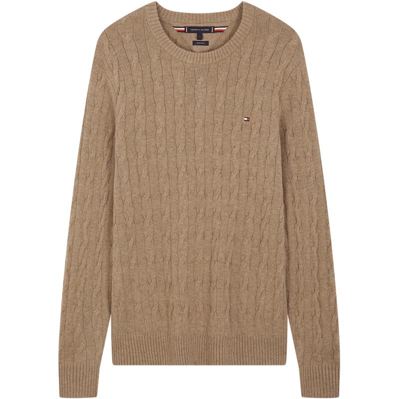 Tommy Hilfiger Unisex Cable-Knit Pure Wool Sweater