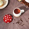 Keramiktasse in Pilzform mit Deckel - Einzigartige bunte Tasse für Kaffee, Tee, heiße Schokolade & mehr, Ungiftig spülmaschinenfest Kreativer Getränkehalter