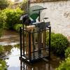 Tool Storage Rack Garden Tool Organizer with 35 Slots Large Capacity Heavy Duty Rust Resistant Yard Tool Stand