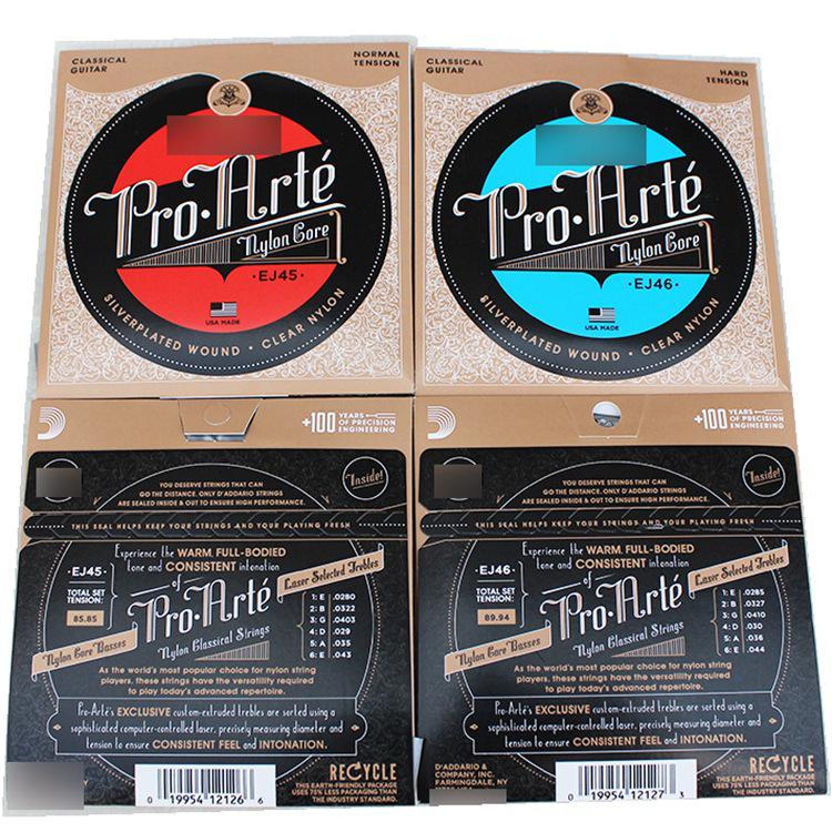 EJ45 EJ46 Set di Corde in Nylon per Chitarra Classica