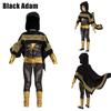 Stunning Black Adam Cosplay Costume Set For Adults And Kids