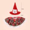 Pet Christmas Hat Scarf Set Accessories with Christmas Kitten Scarf Cat Christmas Hat Set