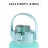 Large Water Bottle Set Of 3 Leakproof BPA-Free Design Ergonomic Lightweight Build With Intake Tracker And Ice-Friendly Mouth