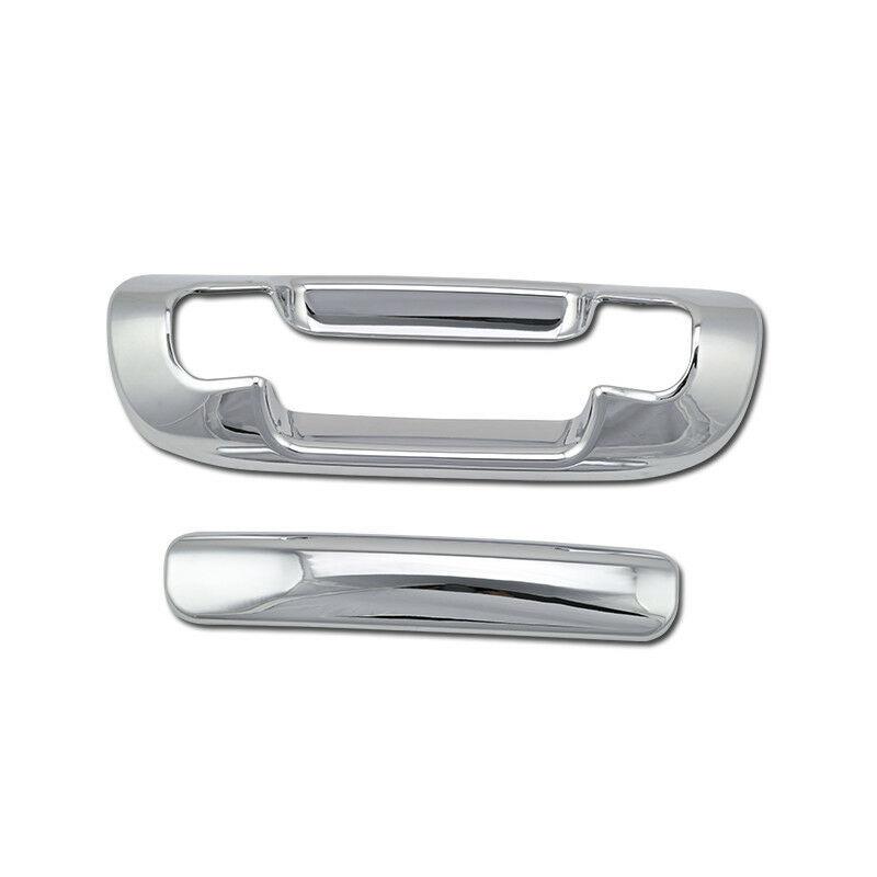 One Set Chrome Tailgate Trunk Door Handle Cover Without Keyhole for 1999-2004 Jeep Grand Cherokee All Models