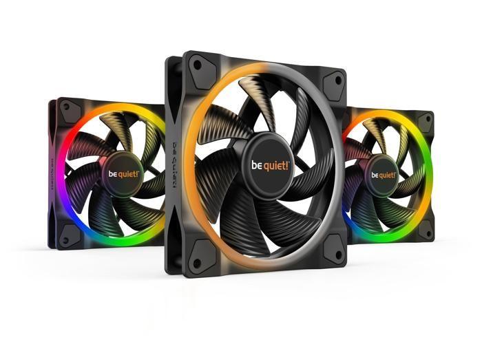 Ventilateur - be quiet! - light wings argb - triple pack - 120mm - noir - pwm