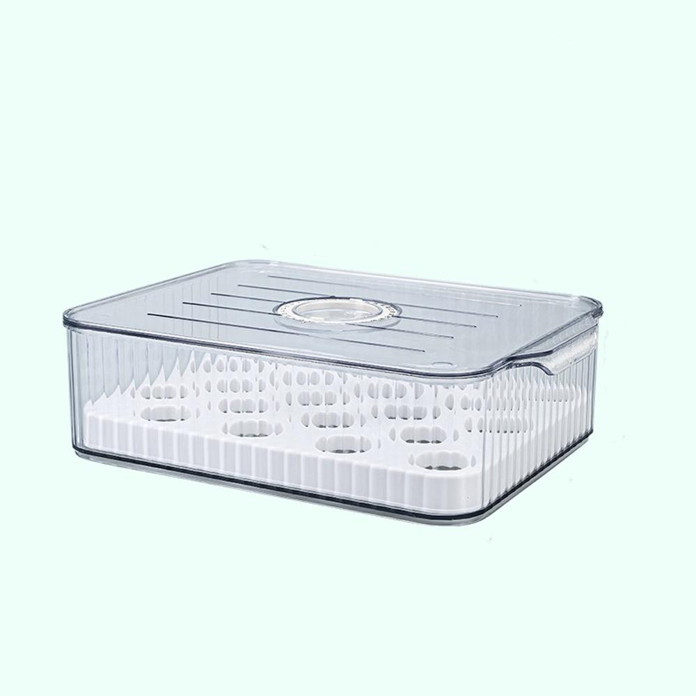

Food-Grade Food Storage Containers Transparent Kitchen Organizer Vegetable Fruit Storage Egg Transparent