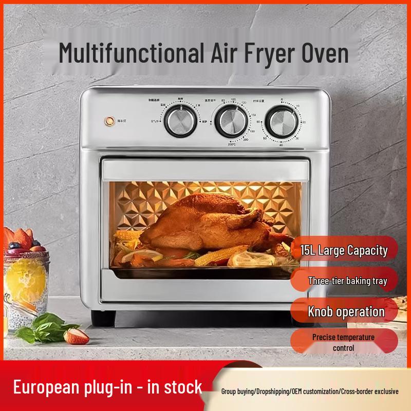 

15 л Многофункциональная бытовая электрическая аэрофритюрница-духовка - Новая модель с визуальным дисплеем