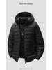 2025 Men's Lightweight Hooded Cotton Jacket - Winter Style, Fashion-Forward, Perfect for Running, Casual, and Thin Yet Warm.