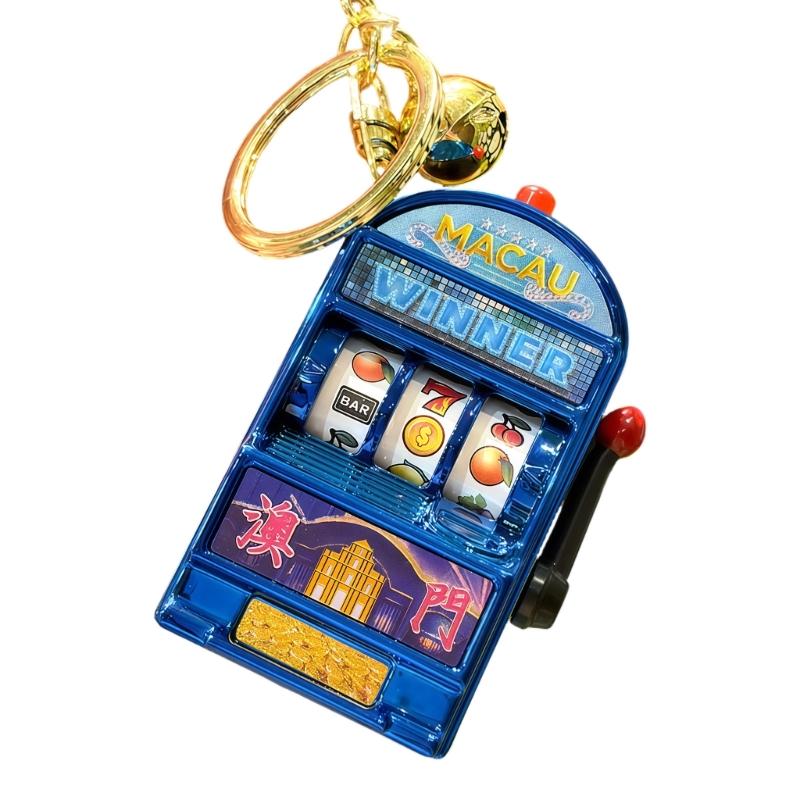 Mini Fruit Machine Machine Keychain With Light And Sound Effects Fun Casinos Style Toy For Home Decors And Gifts