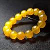7A Grade Natural Yellow Agate Bracelet Ring Set for Men & Women