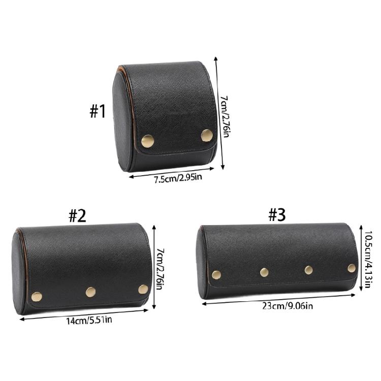 Elegant Leather Watch Storage Case Handmade Wristwatch Holder Carrying Box Women Jewelry Accessory Organiser