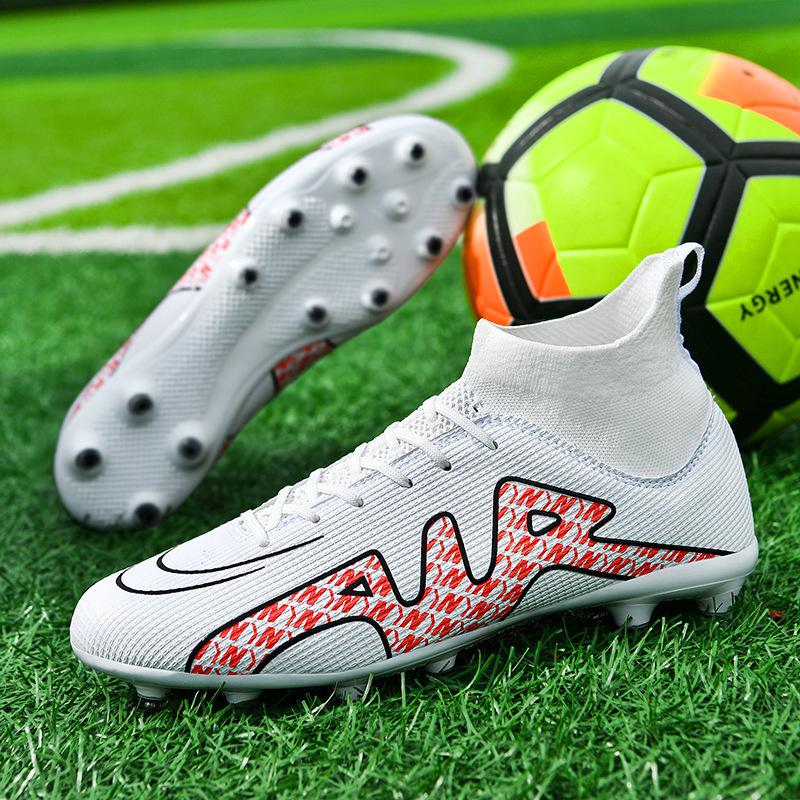 Women's Nails Campus Football Shoes Men's Shoes Football Match High Top Student Broken 2025 Spike Training