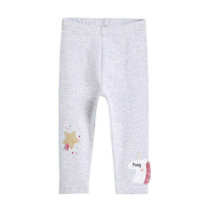 

2025 New Girls Slim Spring & Summer Leggings - Children s Cross-Border Fashion 3T