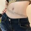 Rhinestone Waist Chain Women'S Summer Decoration Sexy Body Thin Chain With Skirt Necklace Anklet Belt Women'S Accessories