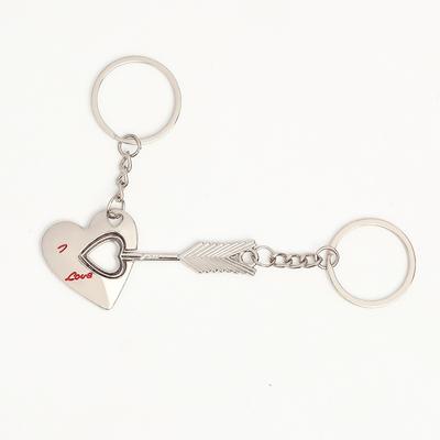 Pár Klíčenka Kroužek na klíče Klíčenka Valentýnský Dárek pro Zamilované Srdce Sada klíčů